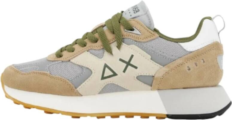 Sun68 Outdoor leren sneakers met logo