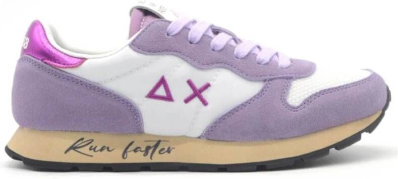 Sun68 Paarse Lage Sneakers
