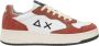 Sun68 Witte en Oranje Leren Sneakers Multicolor Heren - Thumbnail 3