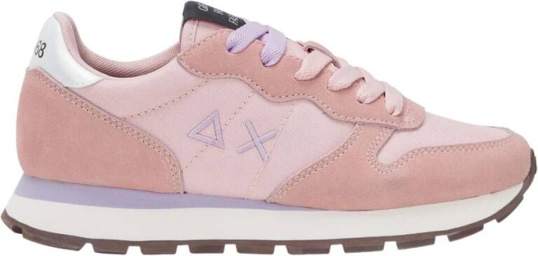 Sun68 Roze Sneakers Ally Solid Model Pink Dames