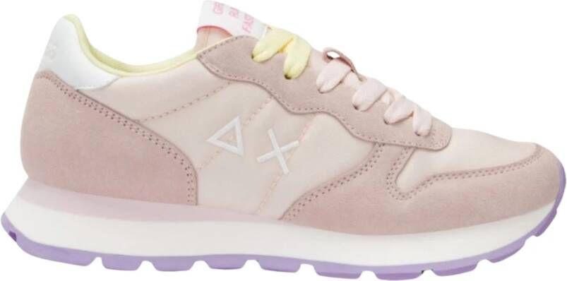 Sun68 Roze Nylon Sneakers Lente Zomer Vrouwen