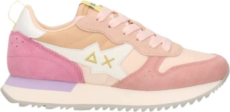 Sun68 Roze Sneakers met Klittenbandsluiting Multicolor Dames