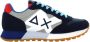 Sun68 Blauwe Sneakers met Suède en Stoffen Bovenwerk Blue Heren - Thumbnail 14