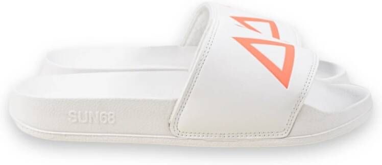 Sun68 Slides X34103 Slippers White Heren