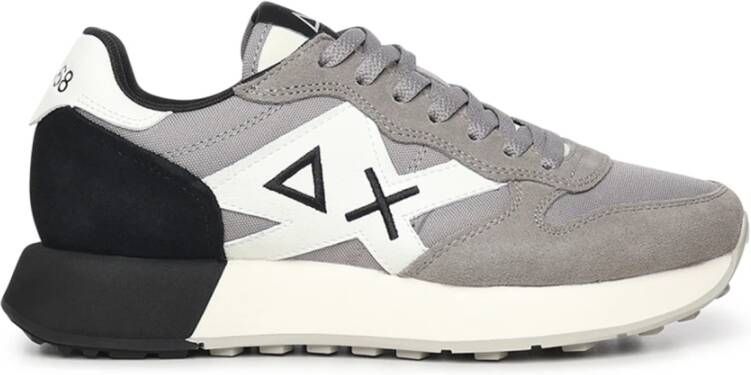 Sun68 Nylon en Suède Sneakers met Leren Details - Foto 3