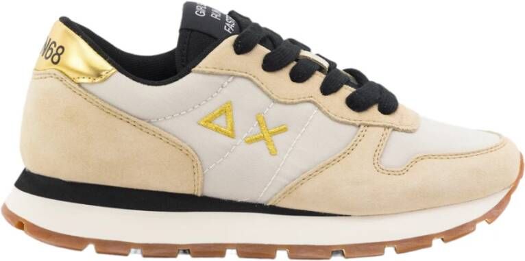 Sun68 Logo Sneakers Beige Dames - Foto 3