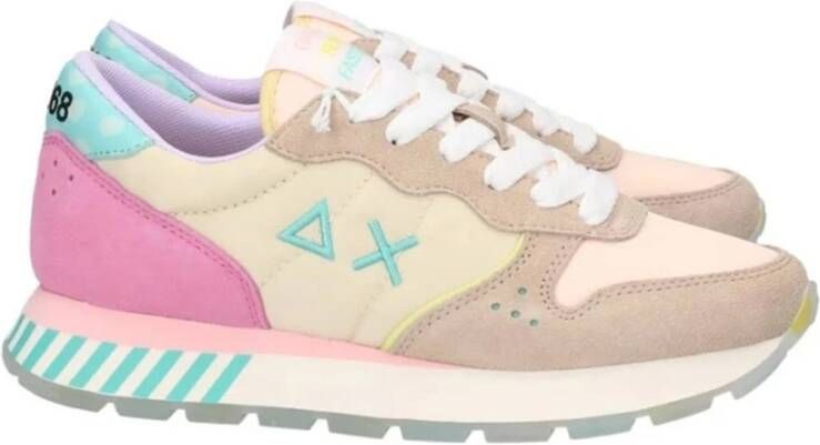 Sun68 Sun 68 Ally Candy Cane dames sneaker Beige multi - Foto 3