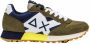 Sun68 Jaki Tricolors Sneakers 32111 Groen Heren - Thumbnail 1