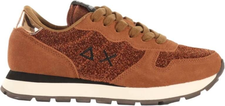 Sun68 Lage Sneakers Brown Dames
