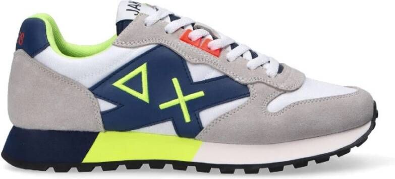 Sun68 Multicolor Herensneakers met Jaki Fluo Z33113 Stijl Gray Heren