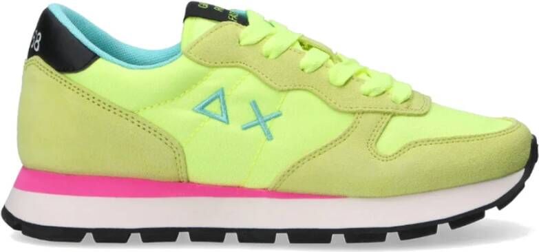 Sun68 Fluorescerende Gele Sneaker Yellow Dames