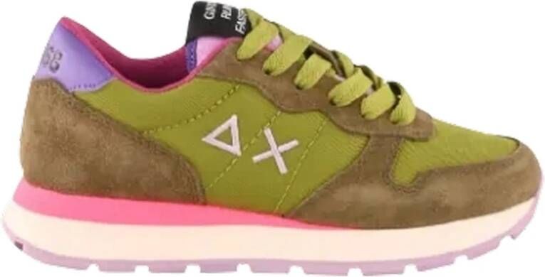 Sun68 Sneakers sportive con lacci donna Ally Nylon Solid Z42201 Oliva Groen Dames
