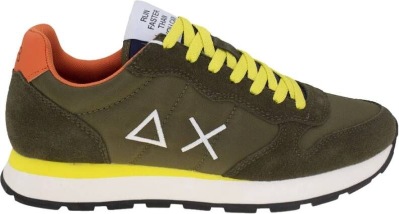 Sun68 Stijlvolle Army Groene Sneakers voor Heren Green Heren - Foto 9