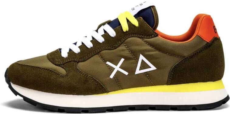 Sun68 Stijlvolle Army Groene Sneakers voor Heren Green Heren - Foto 8
