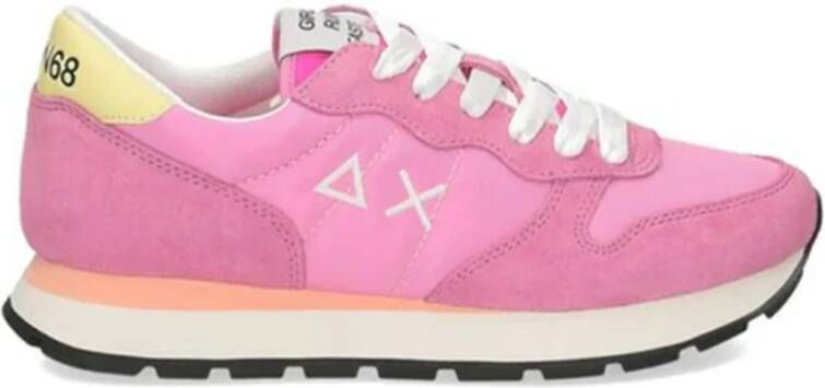 Sun68 Stijlvolle Suède Sneakers voor Dames Pink Dames