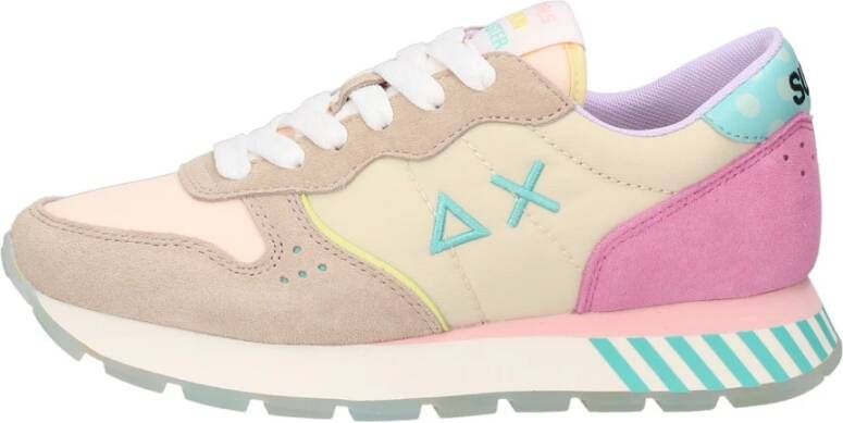 Sun68 Sun 68 Ally Candy Cane dames sneaker Beige multi - Foto 5