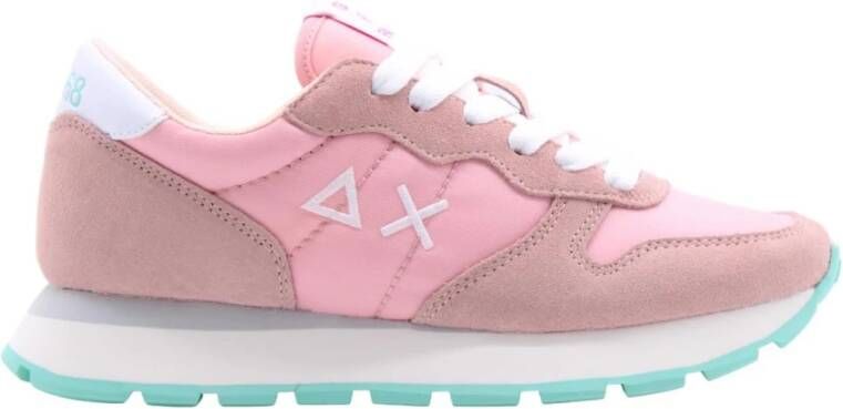 Sun68 Sun 68 Ally Solid Nylon dames sneaker Roze - Foto 4