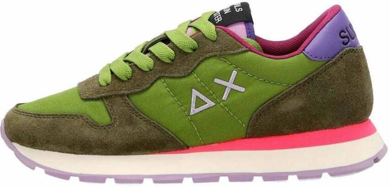 Sun68 Sneakers sportive con lacci donna Ally Nylon Solid Z42201 Oliva Groen Dames