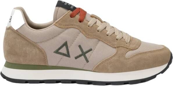 Sun68 Sneakers van Nylon en Suède met Geborduurd Logo