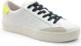 Sun68 Street Leather Tennis Sneakers Wit Geel White Heren - Thumbnail 6