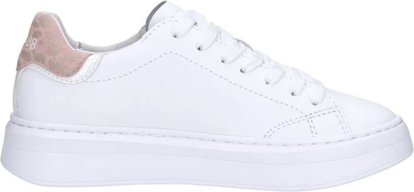 Sun68 Witte en roze leren sneakers Grace Leather White Dames - Foto 3