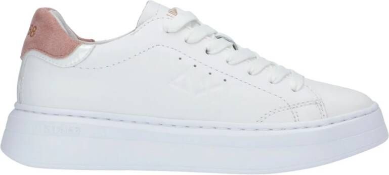 Sun68 Grace Leather Wit en Roze Schoen White Dames