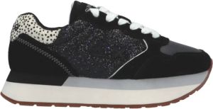 Sun68 Zwarte Glitter Hardloopschoen voor Dames Zwart Dames