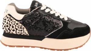 Sun68 Star Glitter Sneakers Zwart