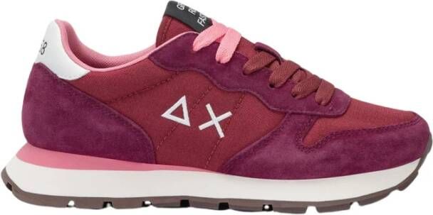 Sun68 Solid Ally Sneakers van Stof en Suède