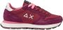 Sun68 Casual Sneaker in Bordeaux Leer en Stof - Thumbnail 2