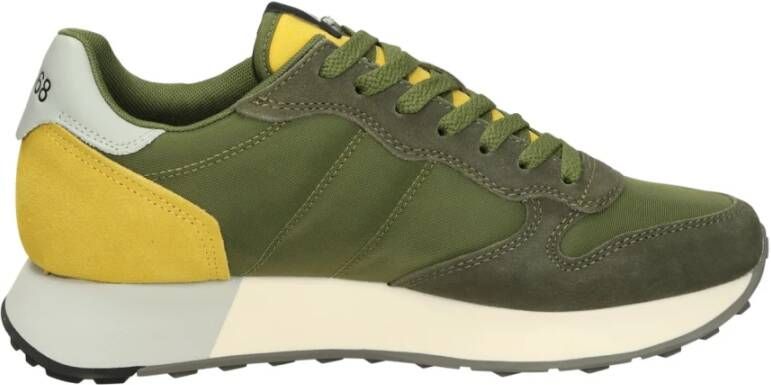 Sun68 Groene Sneakers Hardloopstijl Green Heren