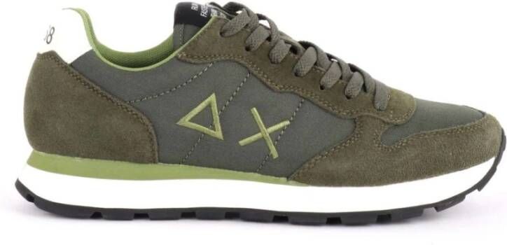 Sun68 Groene militaire stijl schoenen TOM Solid Green Heren - Foto 4