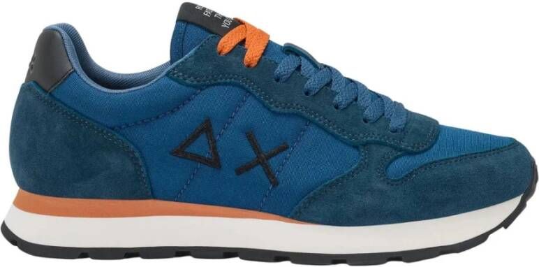 Sun68 Stevige Suède Sneakers met Stoffen Inzetstukken - Foto 2