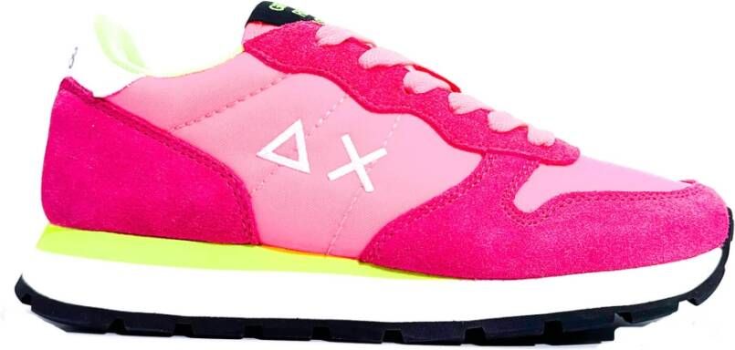 Sun68 Stijlvolle Ally Solid Sneakers Pink Dames