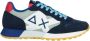 Sun68 Blauwe Sneakers met Suède en Stoffen Bovenwerk Blue Heren - Thumbnail 9