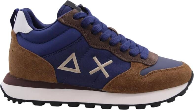 Sun68 Blauwe Sneakers Tom Solid Collectie Multicolor Heren