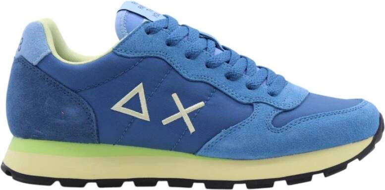Sun68 Multicolor Sneaker Tom Nylon Logo Geborduurd Blue Heren