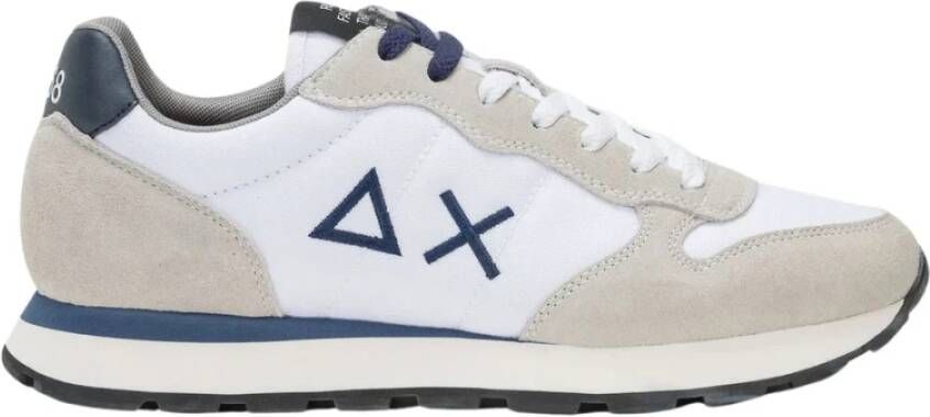Sun68 Witte TOM Solid Schoenen met Blauwe Details White Heren - Foto 2