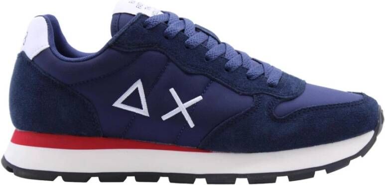 Sun68 Stijlvolle Sneakers voor Mannen voor Casual Gelegenheden Blue Heren
