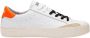 Sun68 Leren Street Sneakers Wit Oranje White Heren - Thumbnail 7