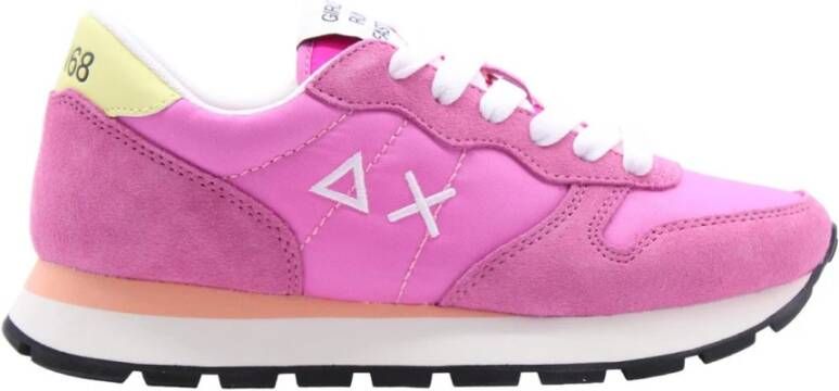 Sun68 Stijlvolle Suède Sneakers voor Dames Pink Dames