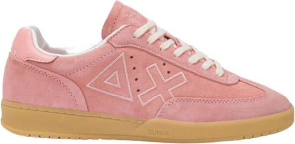 Sun68 Suède sneakers met geborduurd logo