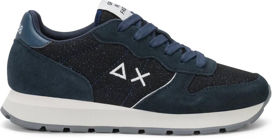 Sun68 Multicolor Sneaker Tom Nylon Logo Geborduurd Blue Heren