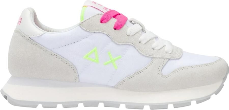 Sun68 Lage Sneakers Z36201 Ally Solid Bianco Fuxia - Foto 2