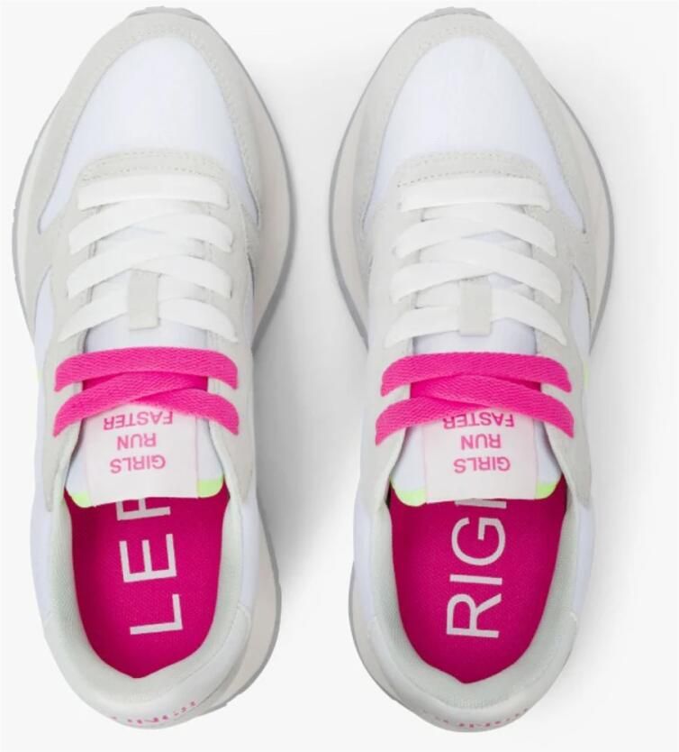 Sun68 Lage Sneakers Z36201 Ally Solid Bianco Fuxia - Foto 4