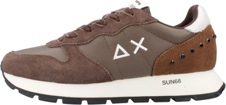 Sun68 dames sneaker Ally Studs bruin - Foto 3