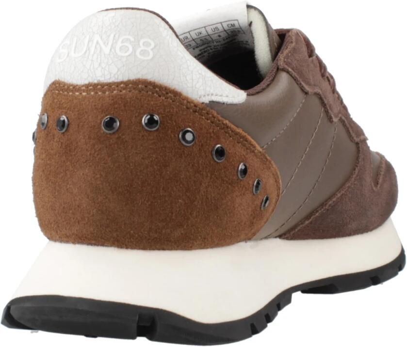 Sun68 dames sneaker Ally Studs bruin - Foto 4