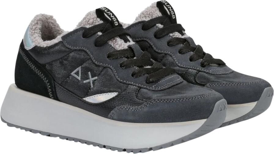 Sun68 Big Ally Teddy Schoenen Zwart Grijs Vrouw - Foto 4