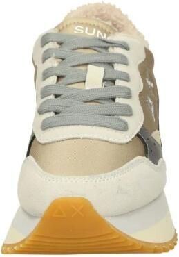 Sun68 dames sneaker Big Ally Teddy Fur beige goud - Foto 2