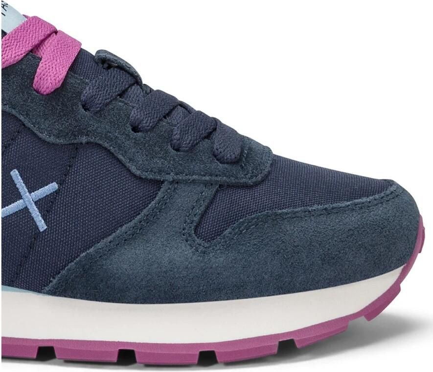 Sun68 Multicolor Sneaker Tom Nylon Logo Geborduurd Blue Heren - Foto 2